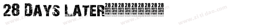 28 Days Later生成器字体转换